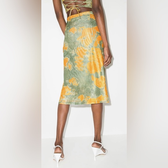 Miaou Preston floral-print midi skirt - Size XS - Picture 5 of 9